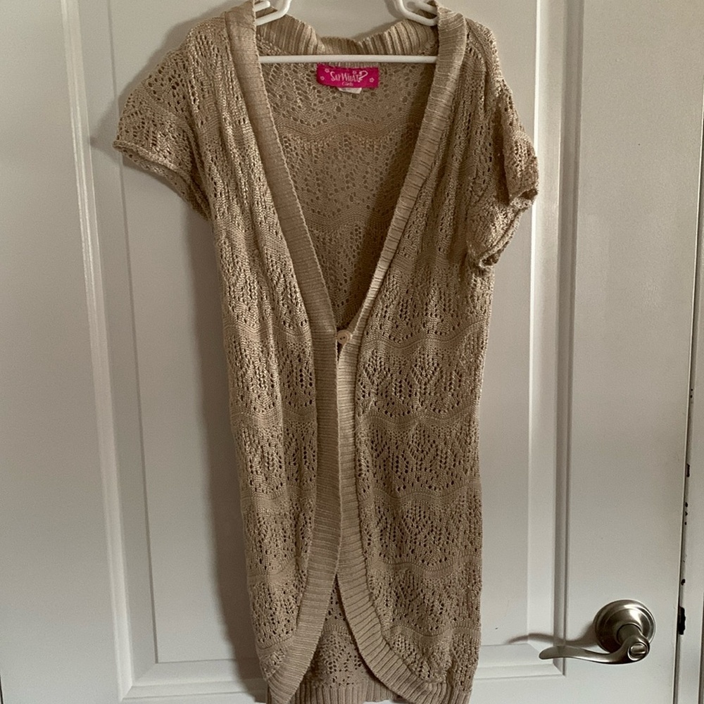 Say What? Tan Shrug Cardigan